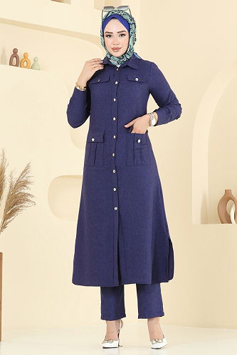 moda selvim Combined 23026UKB139 Navy Blue - Thumbnail