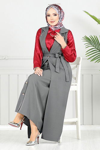 moda selvim Combined 23100UKB929-M Anthracite - Thumbnail