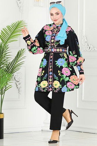 moda selvim Combined 23123JNF844 Black - Thumbnail