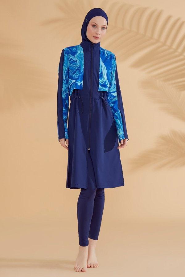 Modaselvim FULLY COVERED SWIMWEAR 2319MRNK1139 Navy Blue