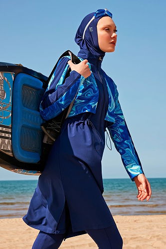 moda selvim كحلي 2319MRNK1139 - Thumbnail