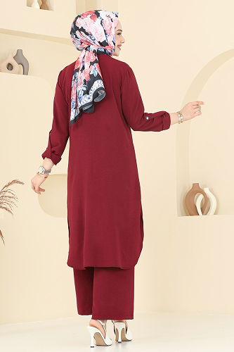 moda selvim Combined 2328MP806 Burgundy - Thumbnail