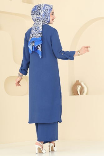 moda selvim طقم ازرق 2328MP806 - Thumbnail