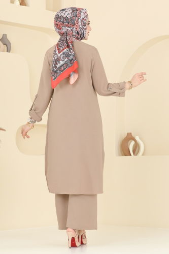moda selvim طقم بيج 2328MP806 - Thumbnail