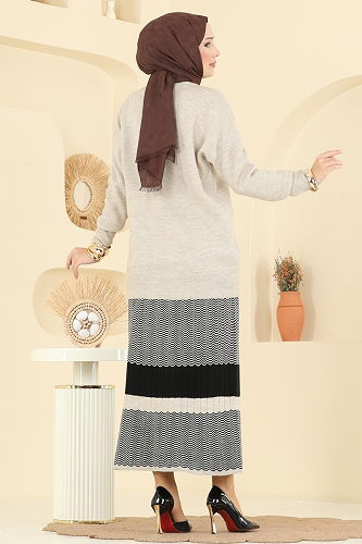 moda selvim طقم بيج 2360KLB1050 - Thumbnail