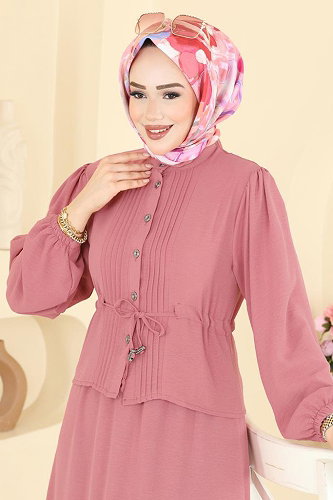 moda selvim طقم وردي 239ASN888 - Thumbnail