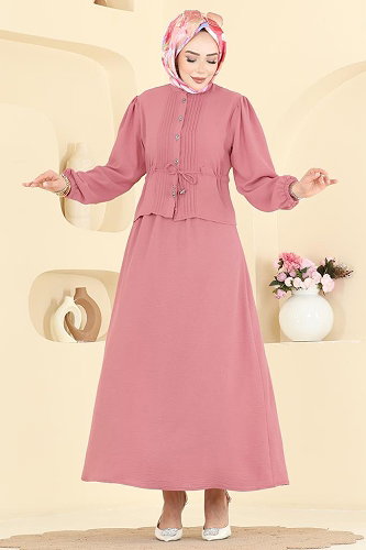 moda selvim طقم وردي 239ASN888 - Thumbnail