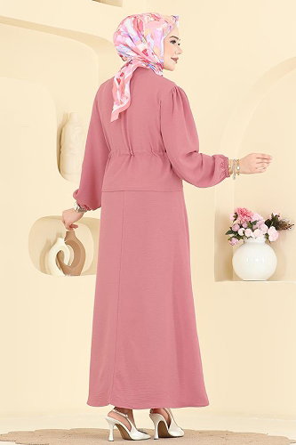 moda selvim طقم وردي 239ASN888 - Thumbnail