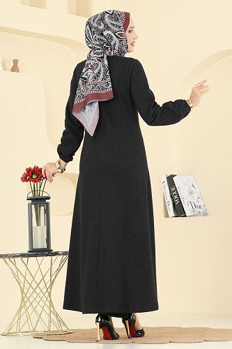 moda selvim طقم أسود 24003UKBK1160 - Thumbnail