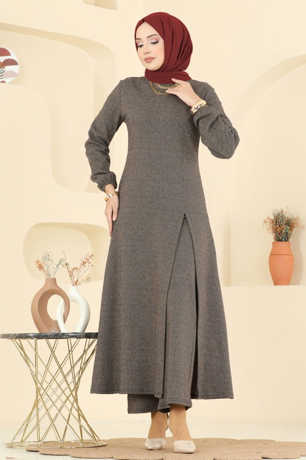 Modaselvim الاطقم طقم بيج غامق 24003UKBK1160