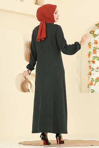 moda selvim طقم اخضر عفني 24003UKBK1160 - Thumbnail