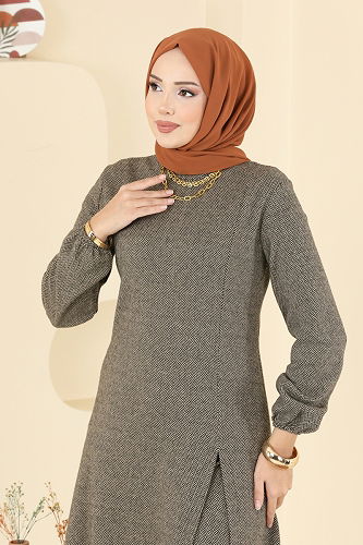 moda selvim طقم بيج 24003UKBK1160 - Thumbnail