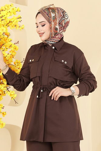 moda selvim Combined 24005UKB139 Brown - Thumbnail