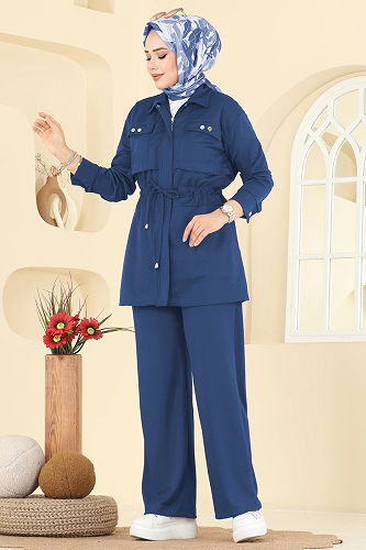 moda selvim Combined 24005UKB139 Indigo - Thumbnail