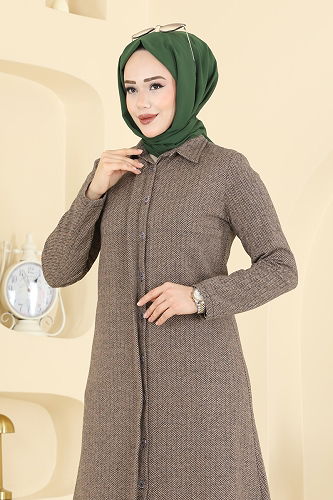 moda selvim طقم بيج 24006UKB139 - Thumbnail