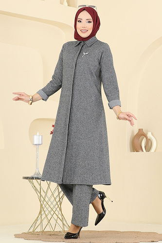 moda selvim Combined 24006UKB139 Gray - Thumbnail