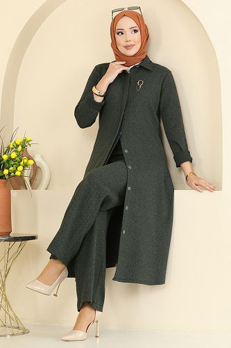 moda selvim Combined 24006UKB139 Khaki - Thumbnail