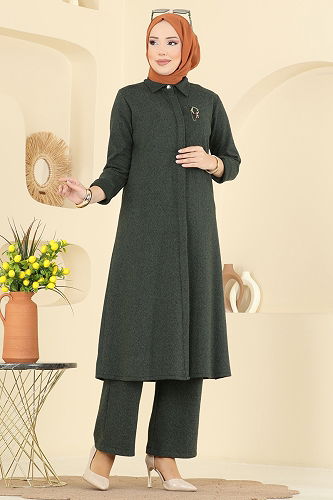 moda selvim Combined 24006UKB139 Khaki - Thumbnail