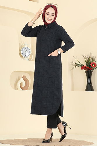 moda selvim طقم أسود 24010UKB139 - Thumbnail