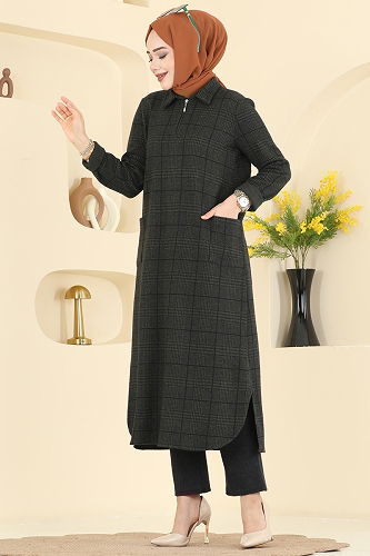 moda selvim Combined 24010UKB139 Dark Khaki - Thumbnail