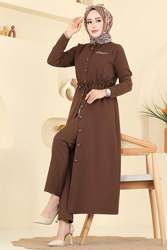 moda selvim Combined 24015UKB139 Brown - Thumbnail