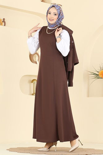 moda selvim Combined 24017UKB139 Brown - Thumbnail