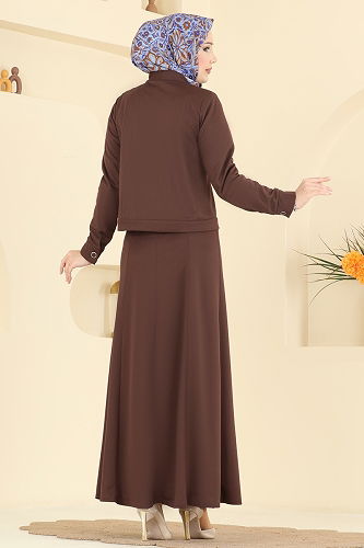 moda selvim Combined 24017UKB139 Brown - Thumbnail