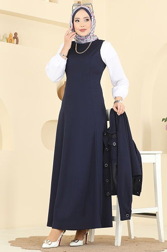 moda selvim Combined 24017UKB139 Light Navy Blue - Thumbnail