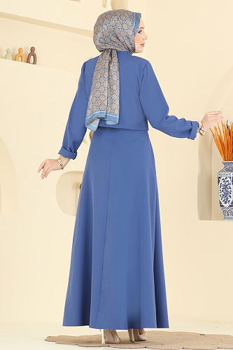 moda selvim Combined 24019UKB139 Indigo - Thumbnail