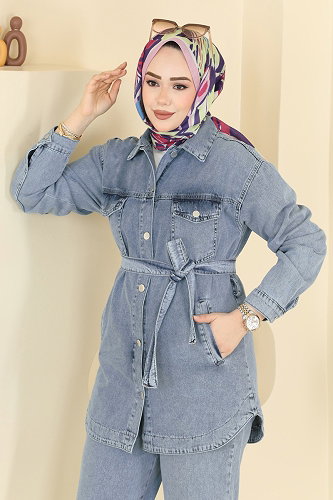 moda selvim Combined 2401ORG1169 Denim - Thumbnail