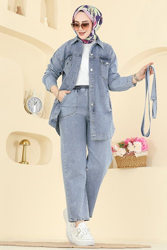 moda selvim طقم جينز 2401ORG1169 - Thumbnail