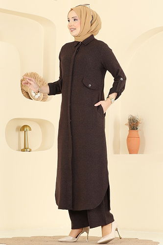 moda selvim Combined 24021UKB139 Brown - Thumbnail