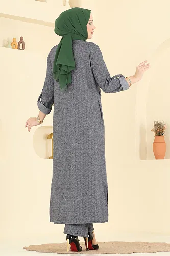 moda selvim Combined 24021UKB139 Gray - Thumbnail