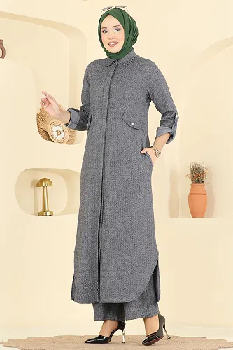 moda selvim Combined 24021UKB139 Gray - Thumbnail