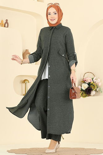 moda selvim Combined 24021UKB139 Khaki - Thumbnail