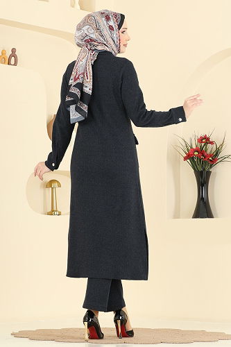 moda selvim طقم أسود 24022UKB139 - Thumbnail