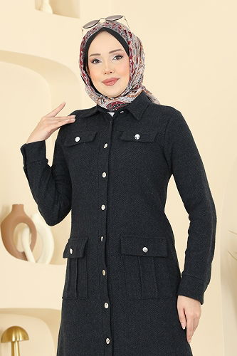 moda selvim طقم أسود 24022UKB139 - Thumbnail