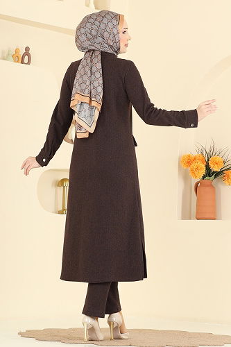 moda selvim Combined 24022UKB139 Brown - Thumbnail