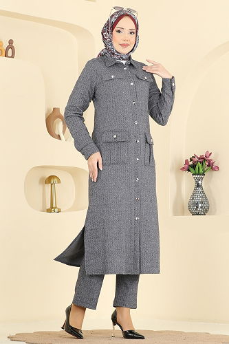 moda selvim Combined 24022UKB139 Gray - Thumbnail