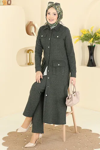 moda selvim Combined 24022UKB139 Khaki - Thumbnail