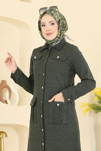 moda selvim طقم اخضر عفني 24022UKB139 - Thumbnail