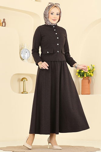 moda selvim Combined 24024UKB139 Brown - Thumbnail