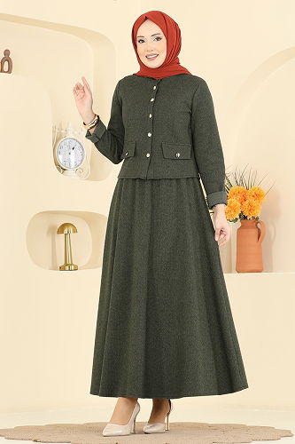 moda selvim Combined 24024UKB139 Khaki - Thumbnail