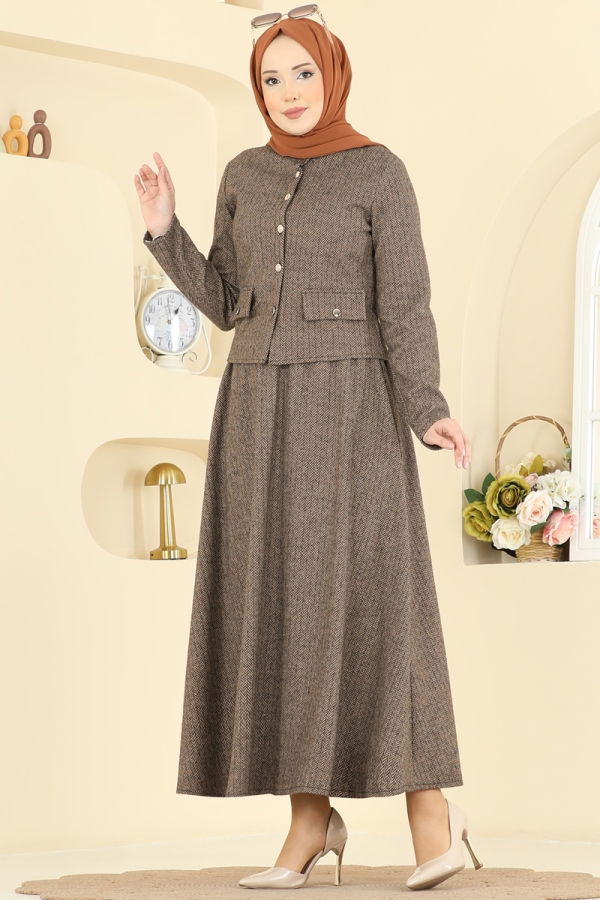 Modaselvim Hijab Combinations Combined 24024UKB139 Vision