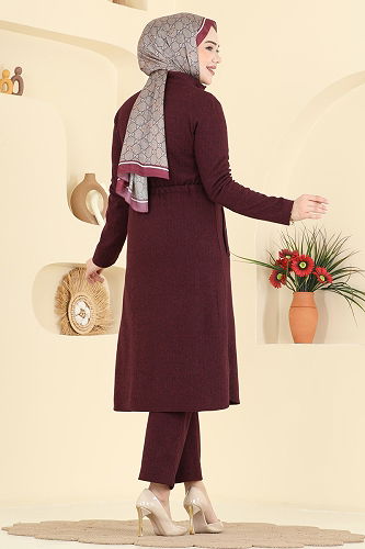 moda selvim Combined 24027UKB139 Burgundy - Thumbnail