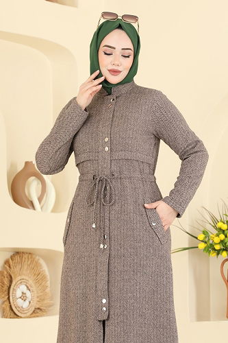 moda selvim طقم بيج 24027UKB139 - Thumbnail