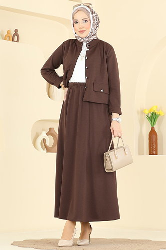 moda selvim Combined 24035UKB139 Brown - Thumbnail