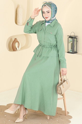 moda selvim Combined 24040UKB139 Almond Green - Thumbnail