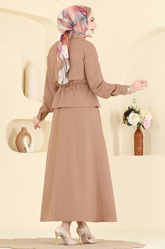 moda selvim Combined 24040UKB139 Brown with Milk - Thumbnail