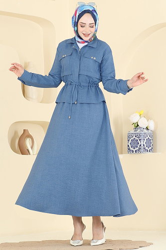 moda selvim Combined 24040UKB139 Indigo - Thumbnail